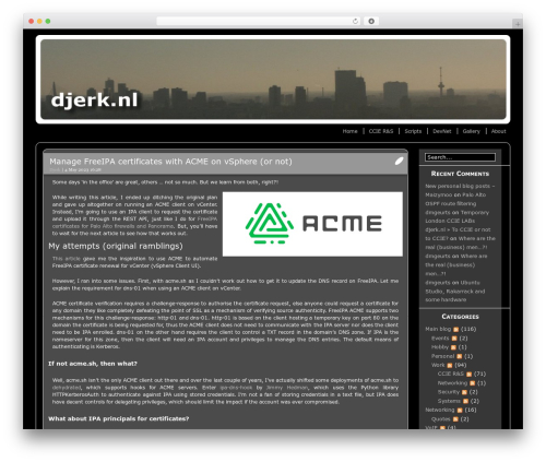 vSlider WordPress theme - djerk.nl
