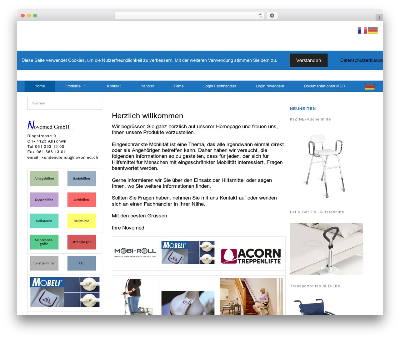 WordPress theme GeneratePress - novomed.ch