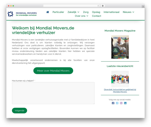 WordPress theme Generic - mondial-movers.nl
