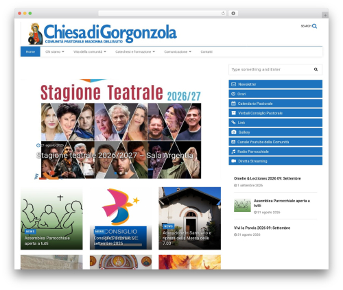 WordPress theme MagOne - chiesadigorgonzola.it