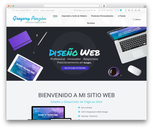 WordPress theme The7 - gregorypinzon.com