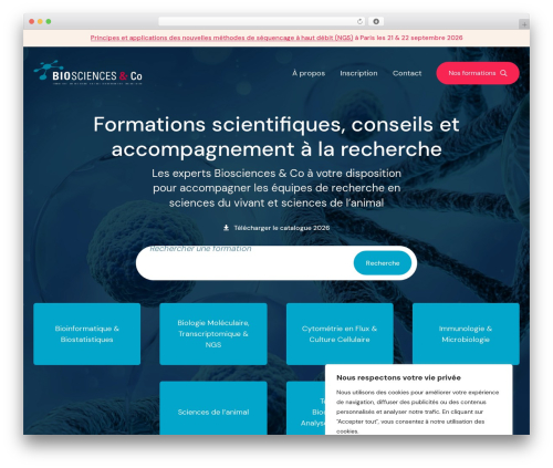 WordPress theme Understrap Child - biosciencesco.fr