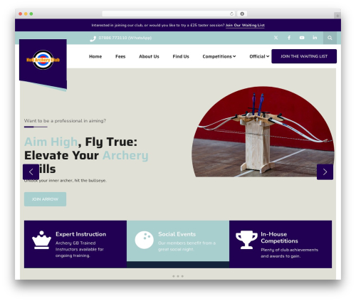 Arrow WordPress theme - hullarcheryclub.co.uk