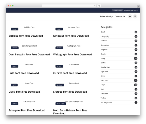 Best WordPress theme Disto - acefreefonts.com