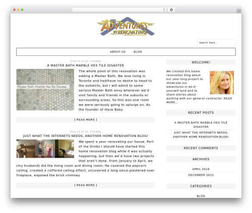 Best WordPress theme Fun WordPress Theme - adventuresinrenovating.com