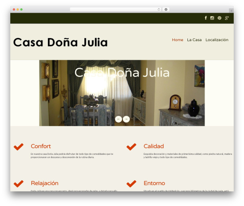 cherry theme WordPress - casadonajulia.com