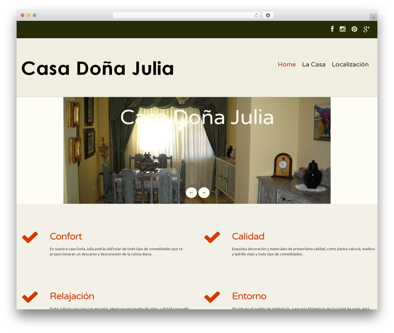 cherry theme WordPress - casadonajulia.com