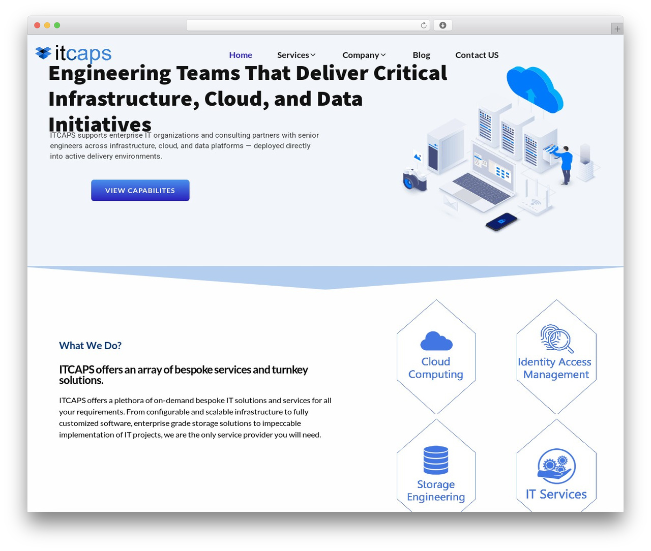 Dcode Child WordPress page theme - itcaps.net