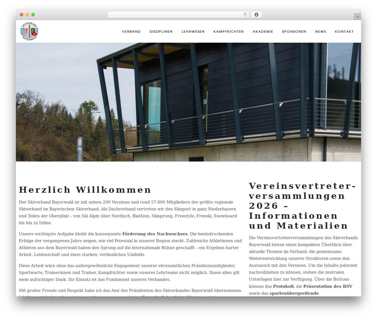 DFD Ronneby WordPress theme - skiverband-bayerwald.de