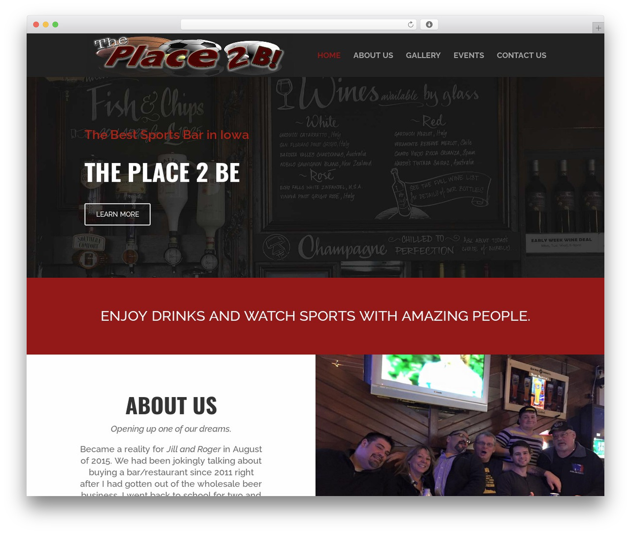 Divi WordPress theme - theplace2b.bar