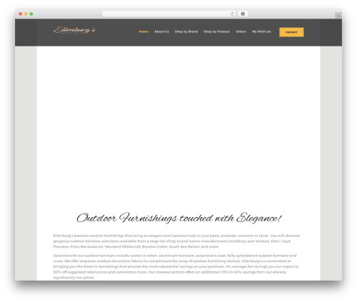 gravity WordPress theme design - outdoor-wicker.com