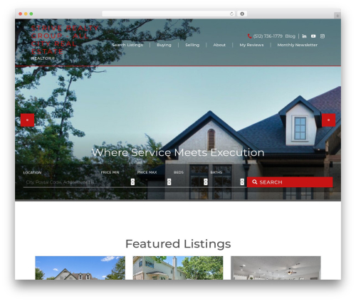 IXACT Framework theme WordPress - striverealty.com