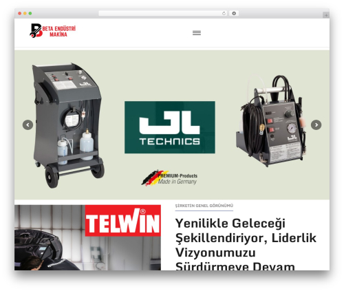 Machino WordPress website theme - betamakina.com