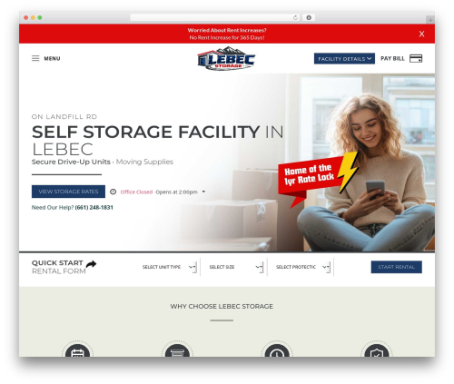 self-storage-template theme WordPress - storageinlebec.com