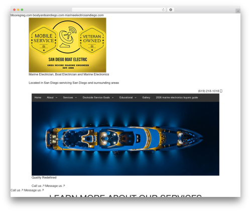 UI16 WordPress theme - sandiegoboatelectric.com