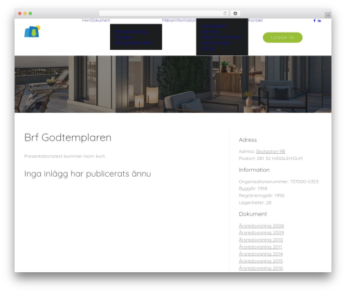 Uncode WordPress theme design - brfgodtemplaren.org