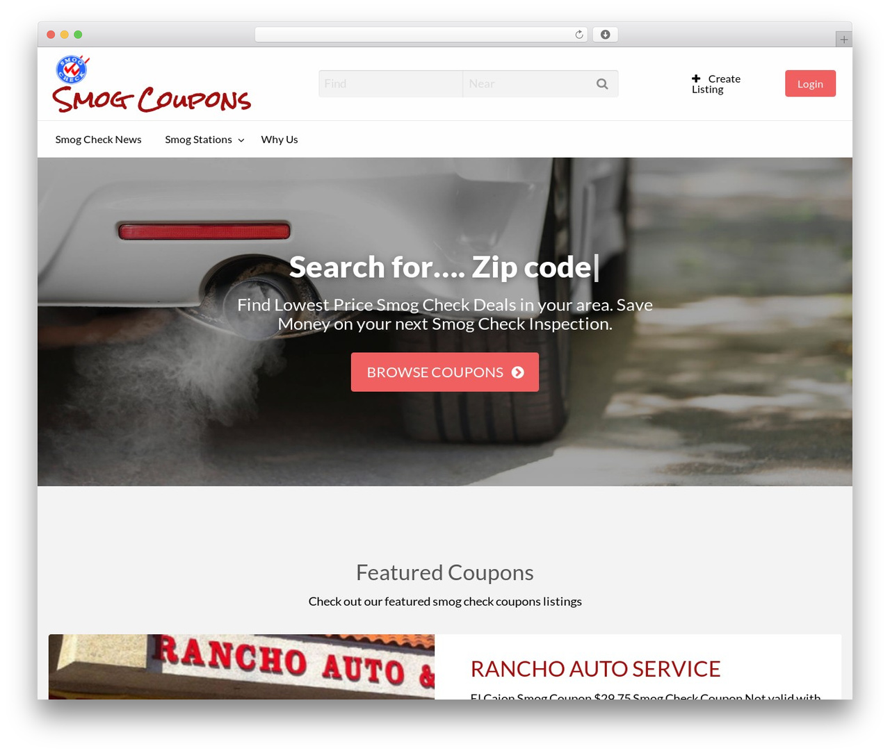 Vantage theme WordPress - smogcheckcoupon.net