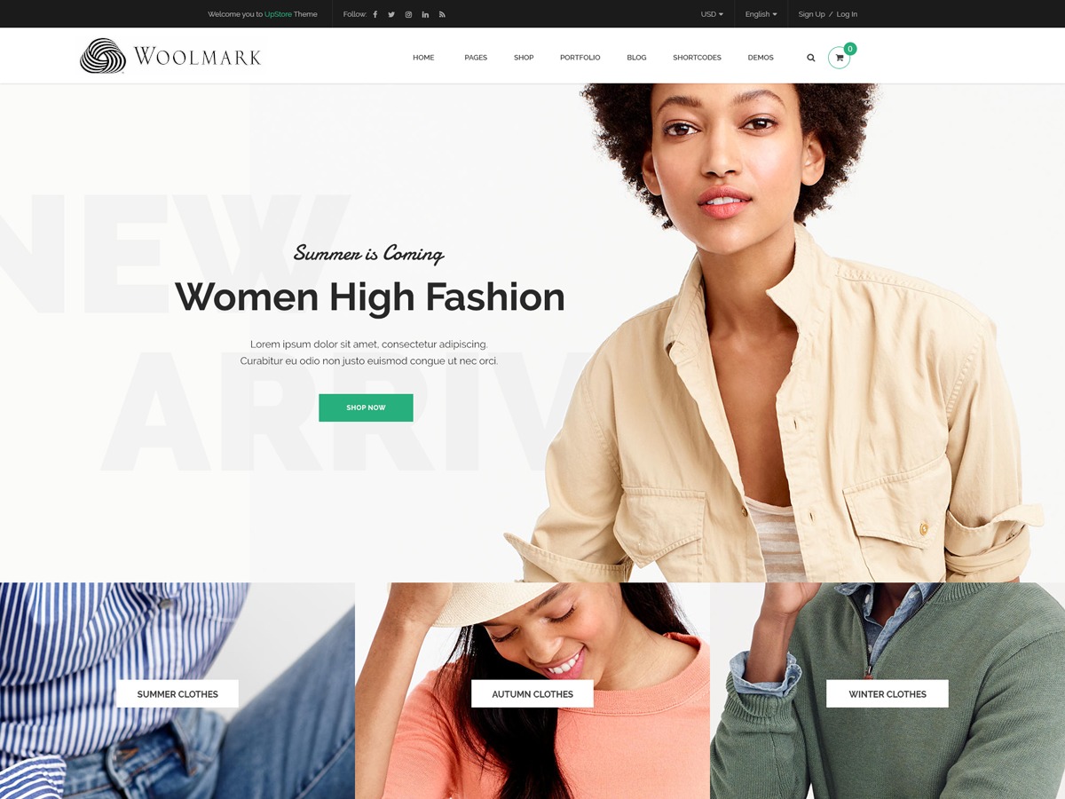 Woolmark WordPress theme Woolmark WordPress theme
