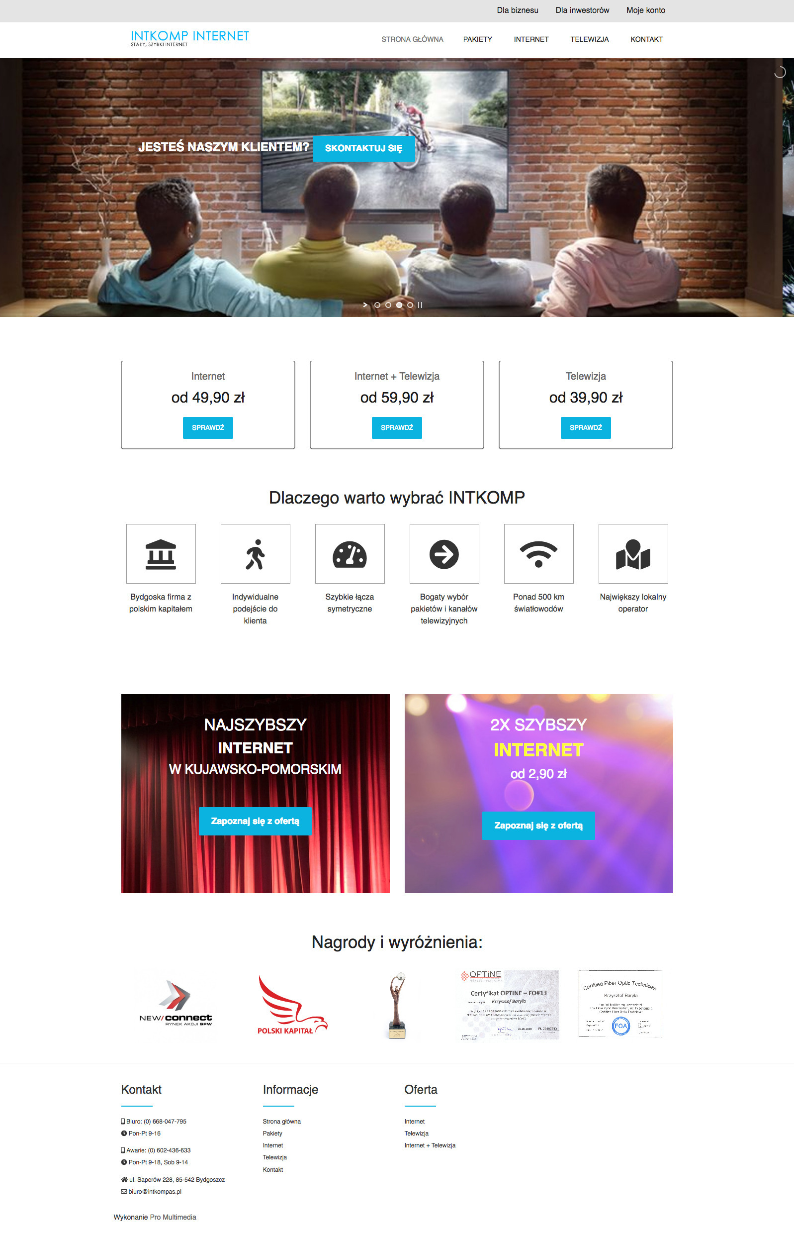 WordPress theme Intkomp by Pro Multimedia