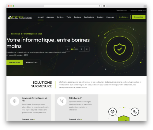 WordPress theme Maxhost - info-xtreme.com