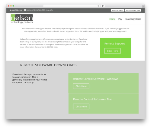 WordPress theme nlsnDESIGN Theme - nelson.support