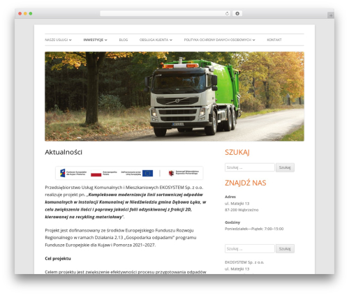 WordPress theme Tiny Framework - e-ekosystem.pl