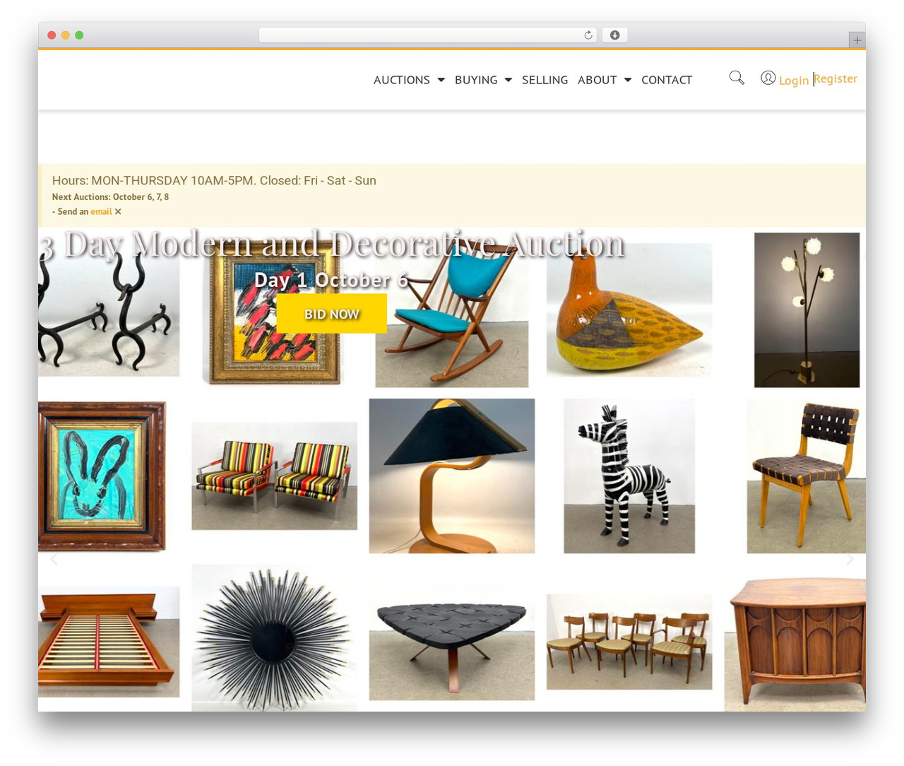 WordPress theme uco-auctions - uniquesandantiques.com
