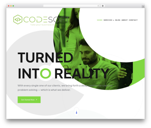 WordPress website theme Runok - codesoftlab.com