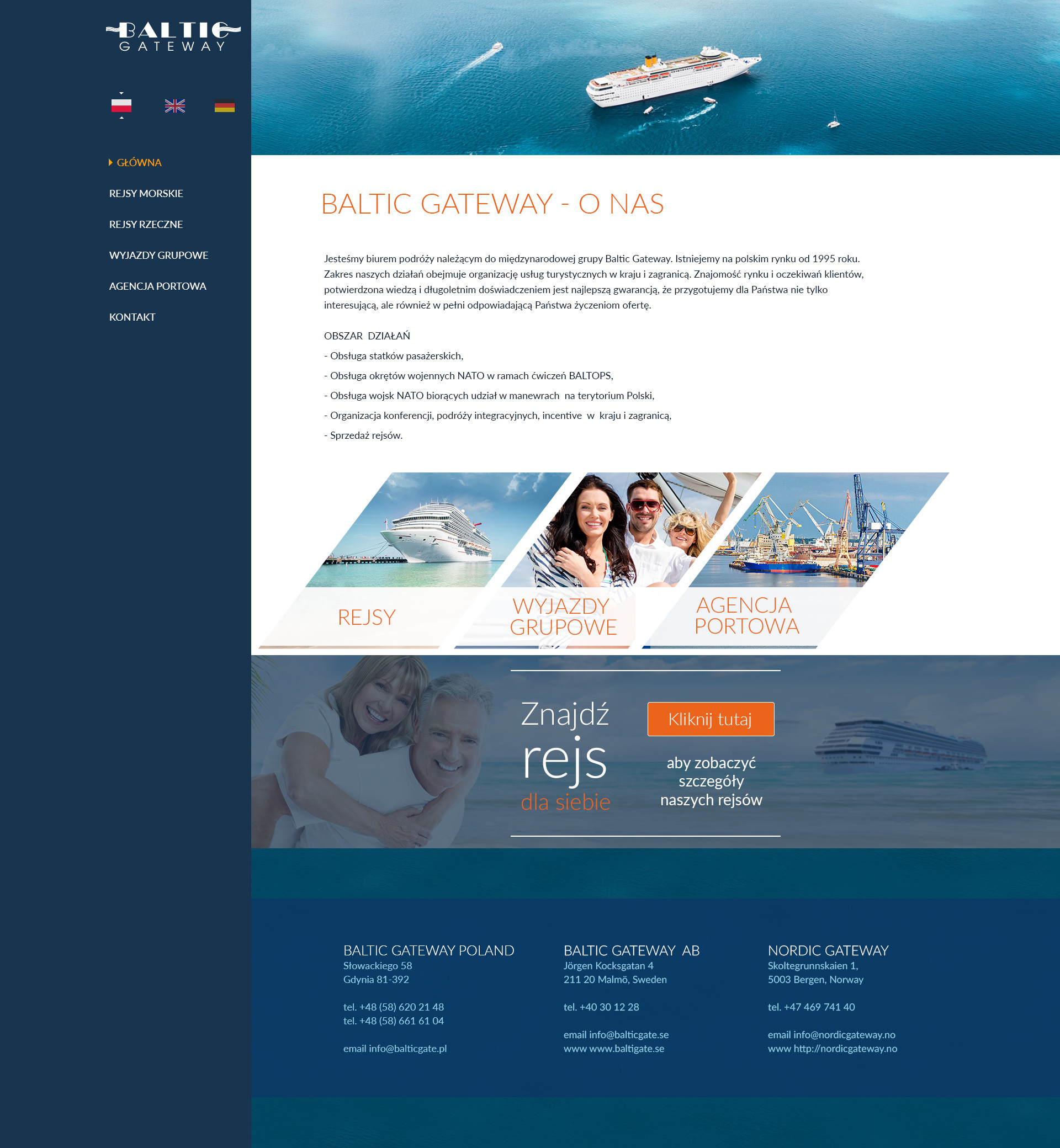 Baltic-CS WordPress theme by ClearSense
