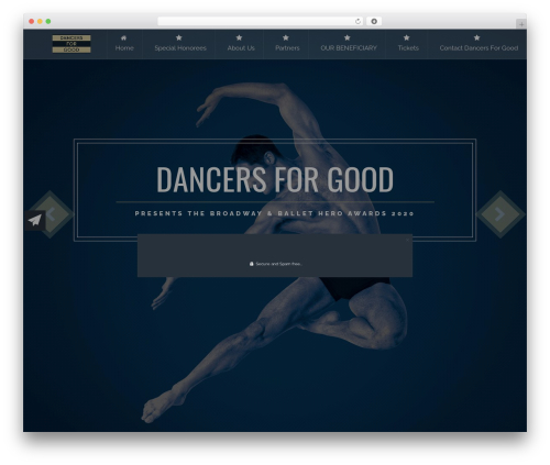 Best WordPress template Electron - dancersforgood.org