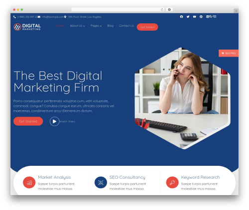 Bosa buy now WordPress plugin - demo.bosathemes.com/bosa/digital-marketing