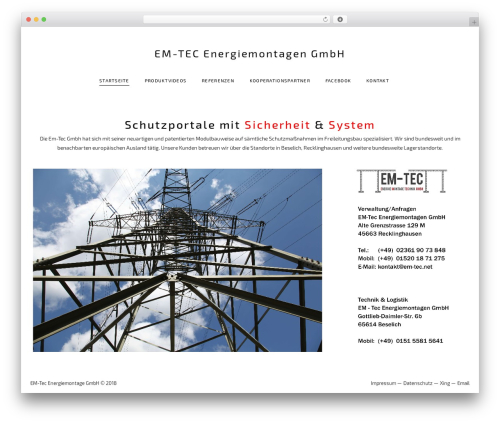 Elysium theme WordPress - em-tec.net