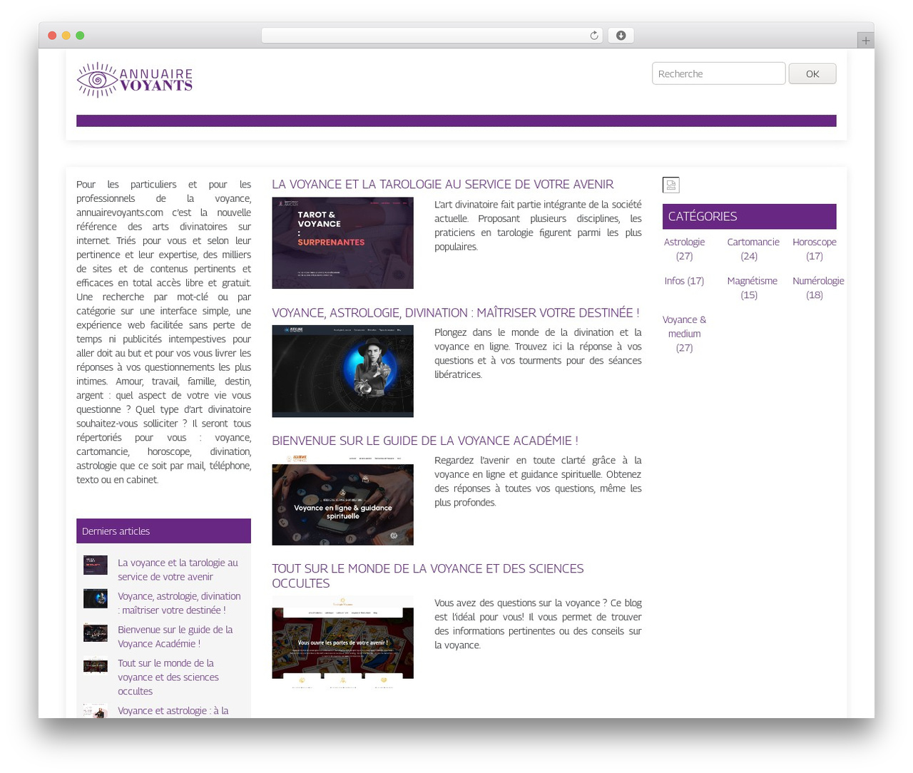 generic-site WordPress theme - annuairevoyants.com