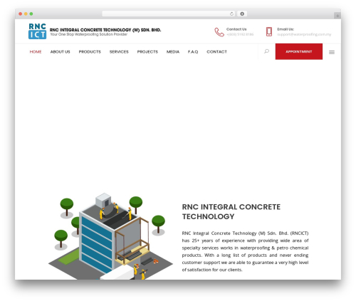 Medigroup WordPress theme - waterproofing.com.my