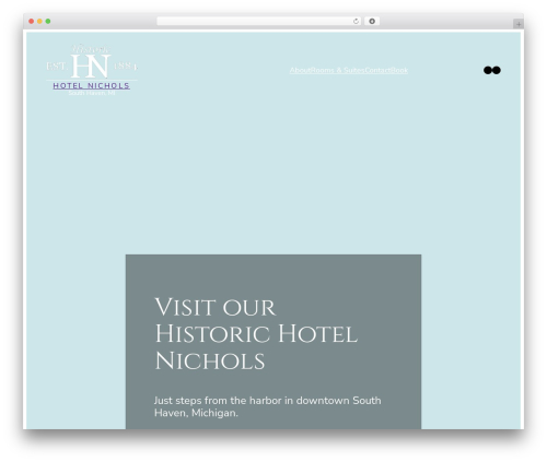 Ona best free WordPress theme - hotelnichols.com