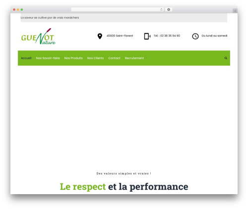 Orga WordPress theme - guenotnature.fr