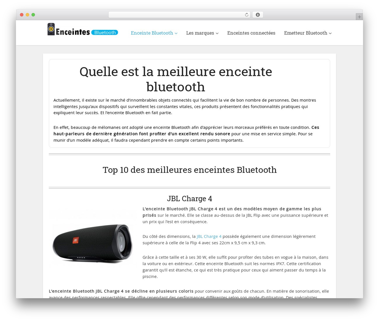 Theme WordPress Voice - enceintes-bluetooth.com
