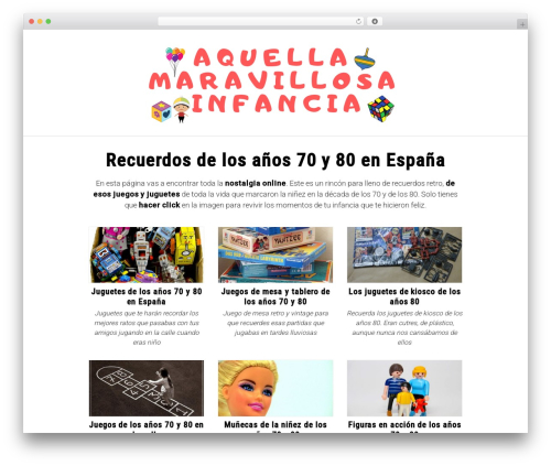 WordPress theme Orbital - aquellamaravillosainfancia.com
