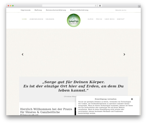 WordPress theme Refined Theme - shiatsu-valk.de