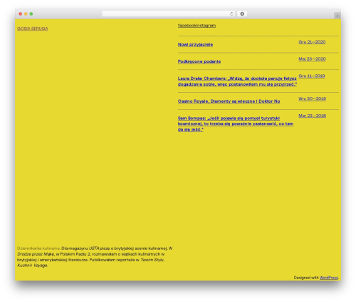 WordPress website theme Observer - gosiaseruga.com
