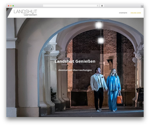 Best WordPress theme LIS Multitheme - landshut-geniessen.de