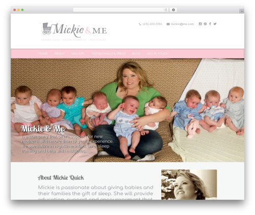 BierBaum WordPress theme - mickieandme.com