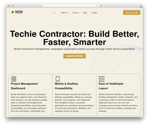Braintech WordPress theme - techiecontractor.com