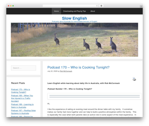 GeneratePress WordPress theme - slowenglish.info