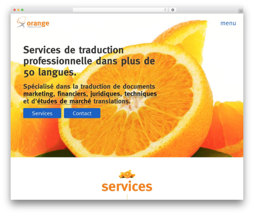 Orange theme WordPress - orangetranslations.fr
