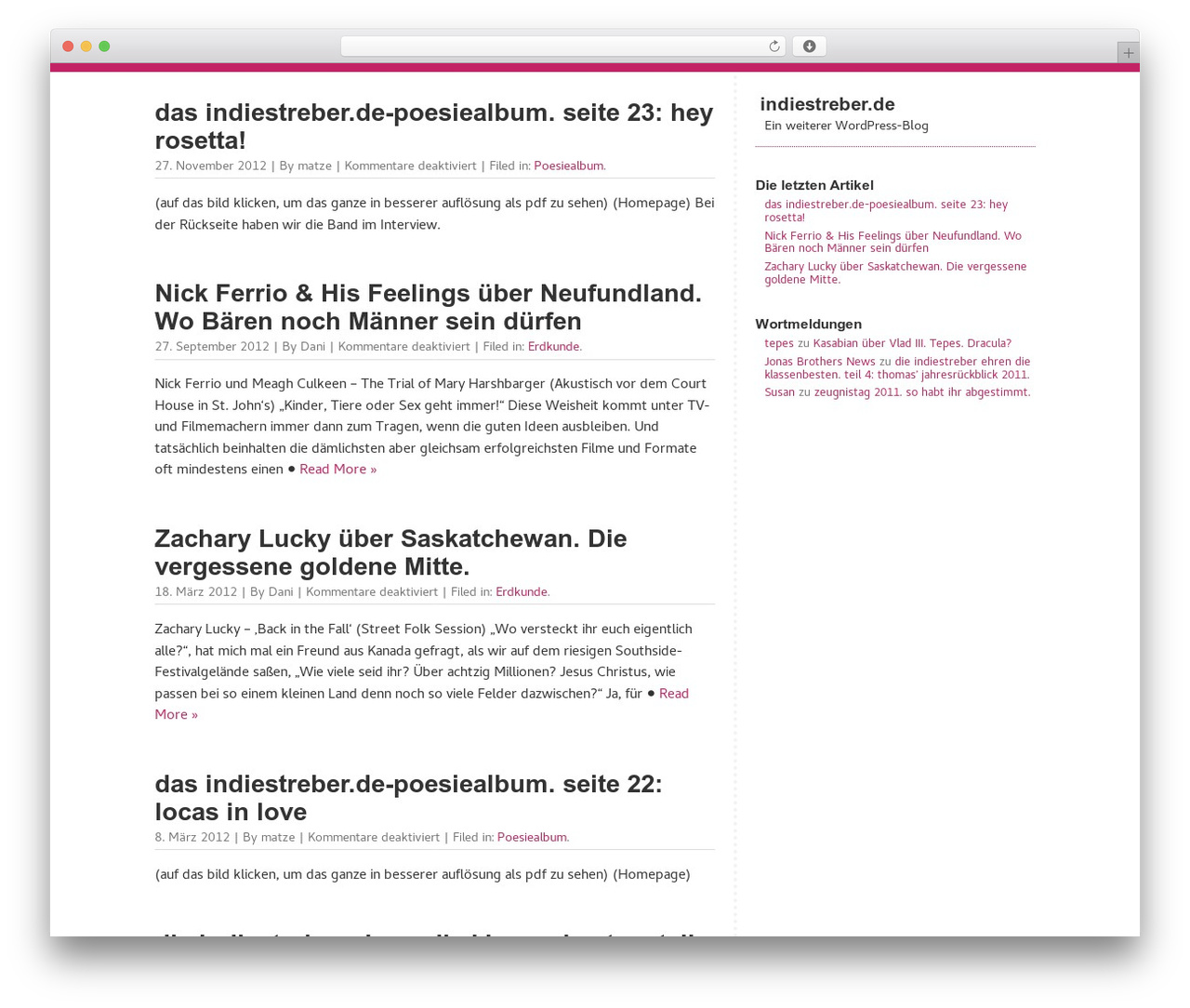 QuickChic WordPress blog theme - indiestreber.de QuickChic WordPress blog theme - indiestreber.de