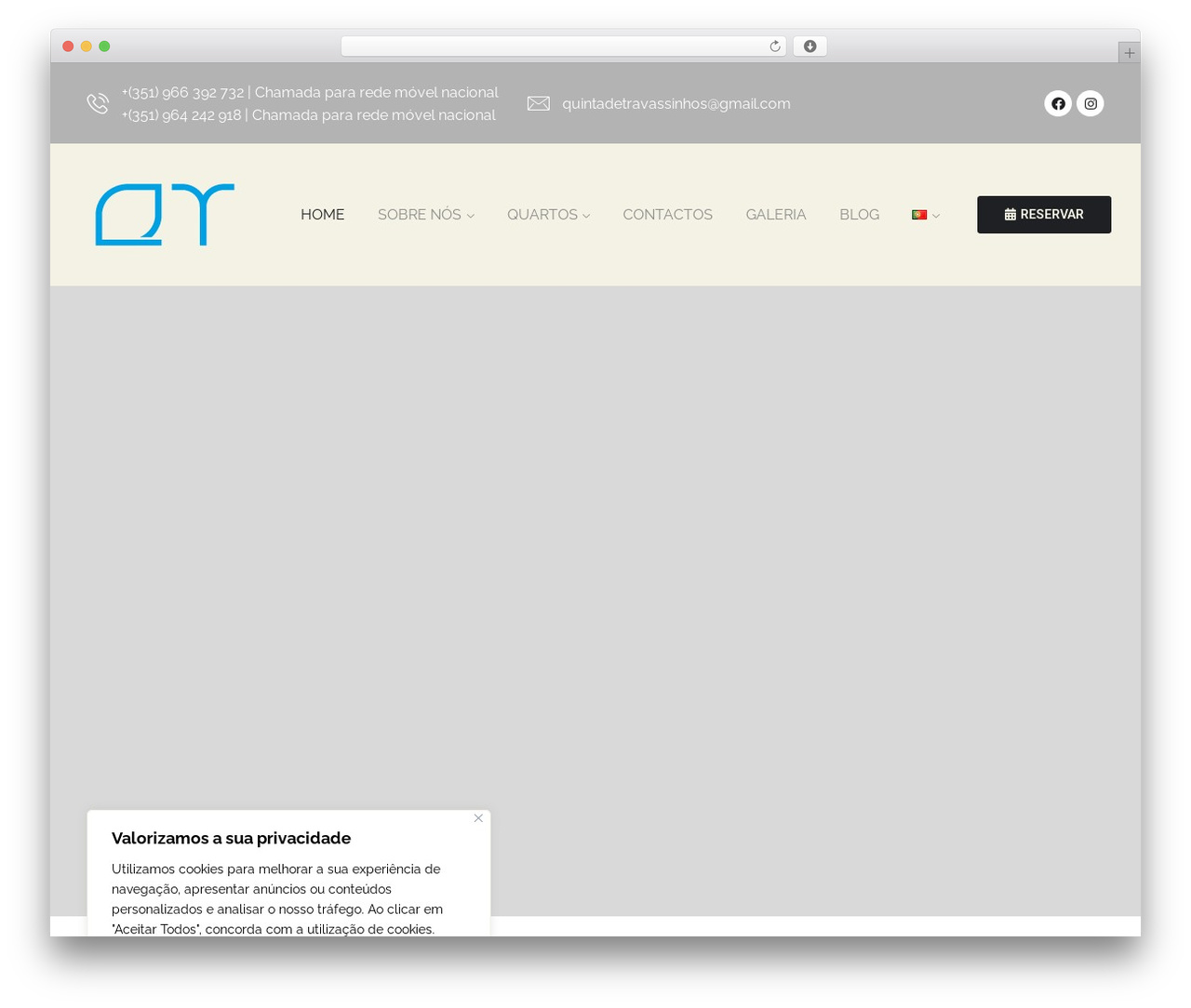 Romancy Child Theme WordPress theme - quintadetravassinhos.pt