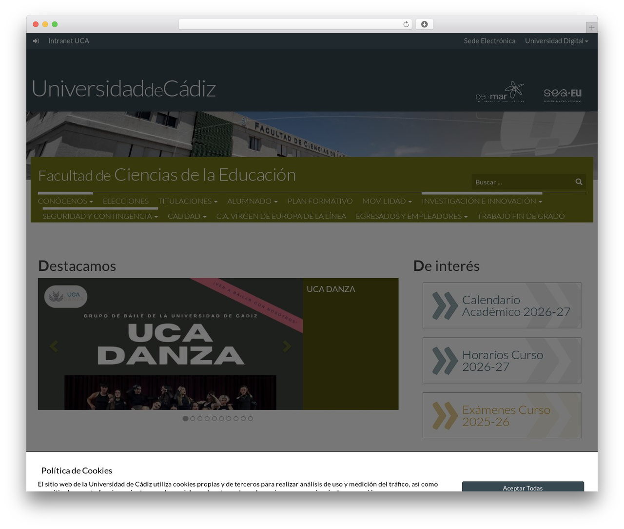 Theme UCA top WordPress theme - educacion.uca.es Theme UCA top WordPress theme - educacion.uca.es