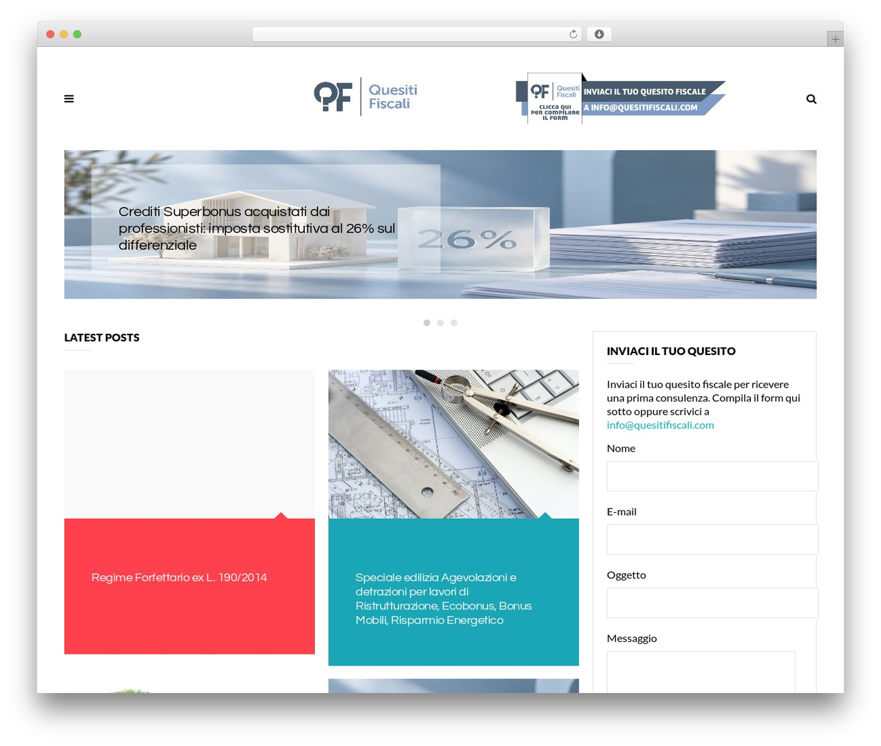 WordPress theme Cavan - quesitifiscali.com