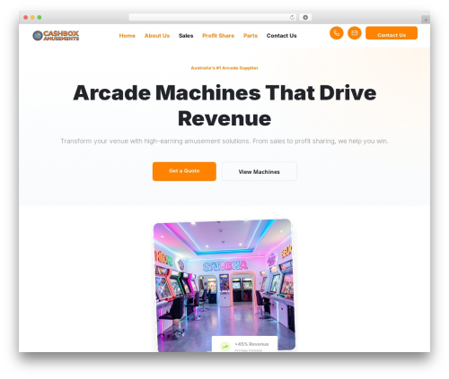 WordPress website theme Bootscore - cashbox.com.au